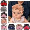 Baby Hat Infants Floral Print Soft Hats Flower Beads Design Kids Cap