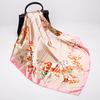 19 New Silk Printed Scarves Women'S 90Cm Satin Square Scarf