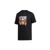 Chengdu Limited Edition Cartoon Print Short Sleeve T-Shirt Men Tops Black GN2702