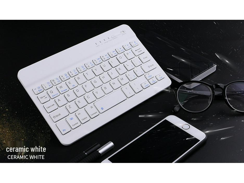 8" Ultra-Thin Wireless Bluetooth Keyboard for Windows, Android Tablets & Phones