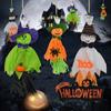 Witch Plush Doll Pumpkin Pendant Prop Hanging Ornament Angel Girl Creative Haunted House Scary Horror Halloween Home Decorations