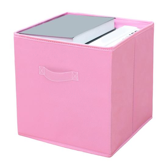 Fabric Storage Cube with Handle Large Capacity Easy Access Foldable Heavy-Duty Toys Clothes