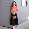 Professional Suit Skirt Women's Spring and Autumn New Temperament Celebrity Temperament Shirt Umbrella Skirt Two-piece Set