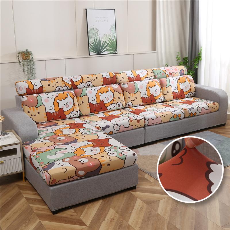 Elastic Sofa Seat Cover For Living Room Soft Couch Cover Full Wrap Backrest Cover Cushion Cover
