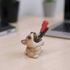 Cute Puppy Pen Holder Resin Desktop Organizer for Stationery Mini Dog Desktop Ornament Creative Gift for Students Office