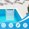 Plastic Pool Escalator Anti-Slip Slip Resistant  Detachable Pool Ladder Lightweight for Various Sizes Swimming Pools