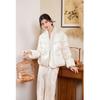 Qiushui Yiren Women's New Chinese Style Satin Down Jacket