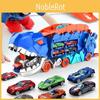 Car Truck Dinosaur Transport Carrier With12 Pull Back Dino Car Toy For Gift Kids