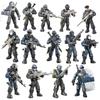 Military Army World War WW2 SWAT Soldiers Police Figures Building Blocks Bricks Learning Toys For Children Gift