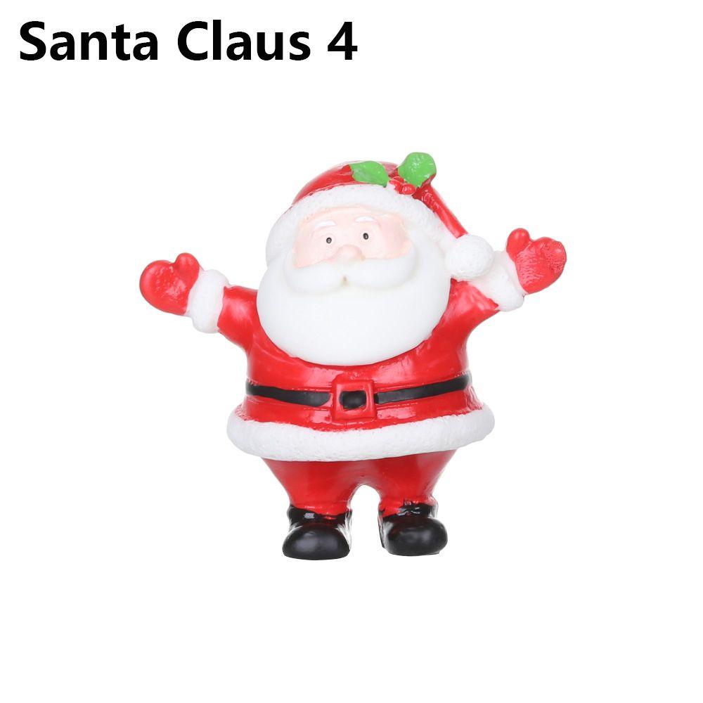 Toys Bonsai Decor Fairy Garden Deer Santa Claus Miniature Snowman Christmas Figurines Xmas Tree