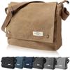 MELLOW NOTES Shoulder Messenger YKK A4 Mocha Men's Bag, Bag, Canvas, Size, Simple, Casual, Popular, (Coffee)
