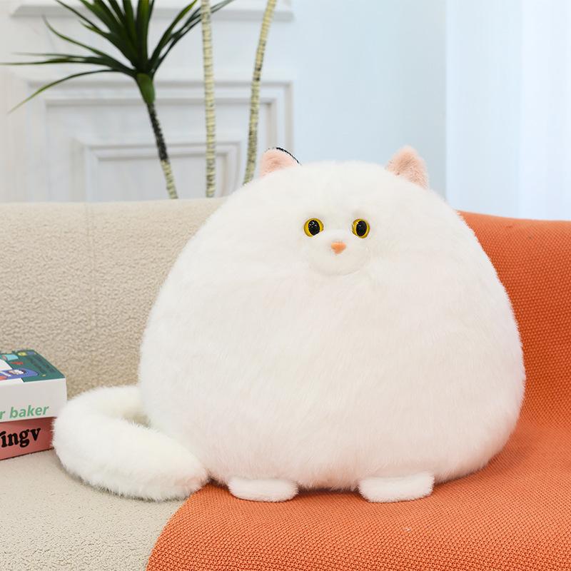 Cute Long-tailed Cat Plush Toy Fat Cat Doll Throw Pillow Doll Children's Companion Rag Doll Gift