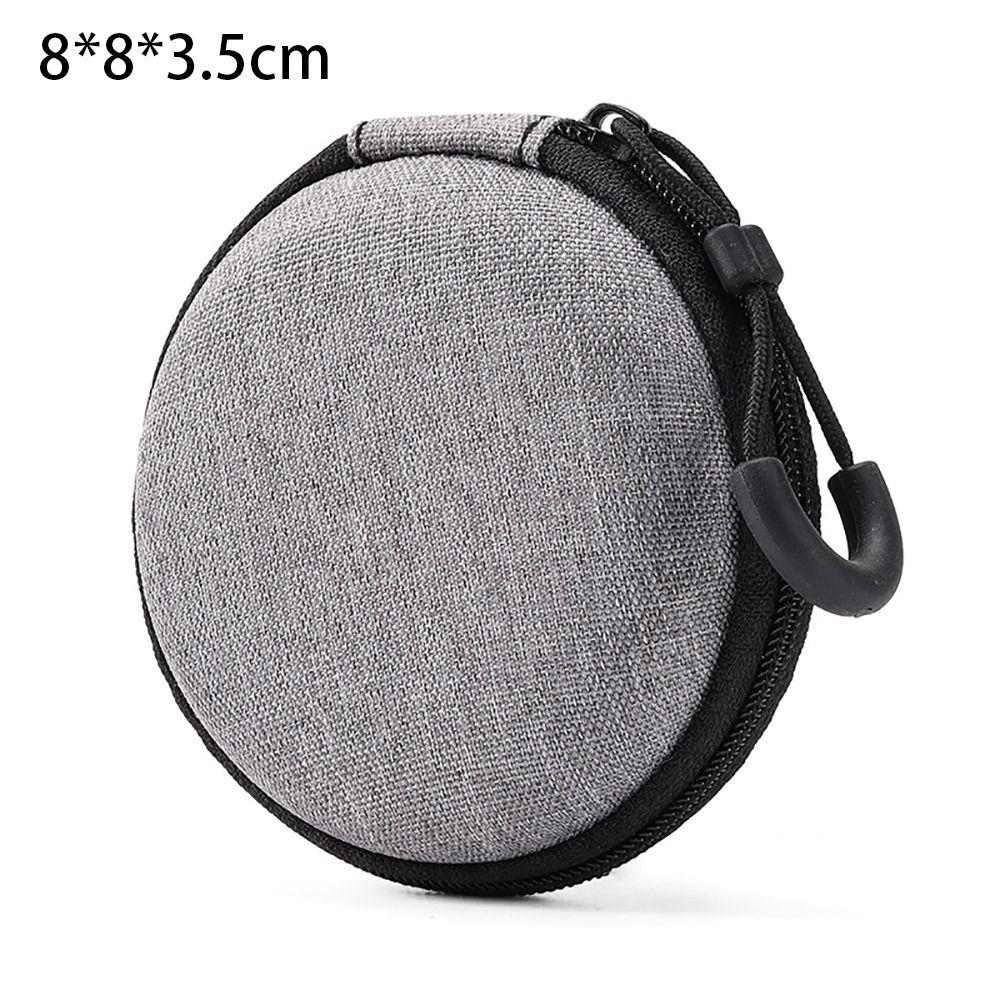 1Pcs Earphone/Phone/Charging Cable EVA Storage Bag Mini Pouch Carrying Bag Zipper Earphone Case