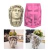 Handmade Succulent Planter Silicone Mould Concrete Flower Pot Mold Easy Demold Gypsum Mould for Home Decoration