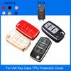 TPU Car Key Case Cover Fob For VW Volkswagen Polo Tiguan Passat B5 B6 B7 Golf MK Jetta Skoda Kodiaq Superb Octavia Seat