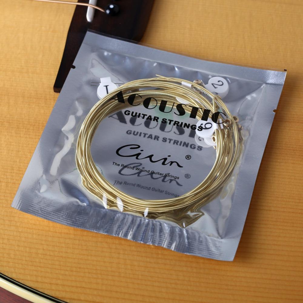 Premium Brass Folk Guitar Strings Enhanced Durability Acoustic Guitar String Musician