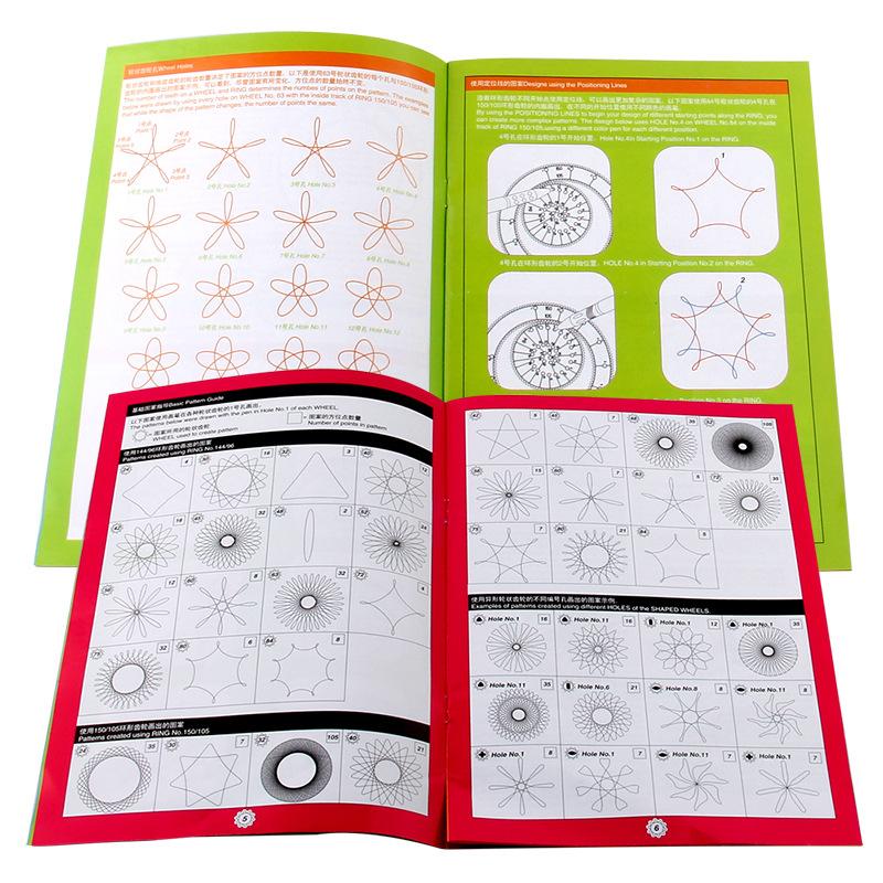 608 Children'S Science And Education Changeable Million Flower Ruler Creative Student Stationery Cute Drawing Ruler Practice Drawing Ruler Goods