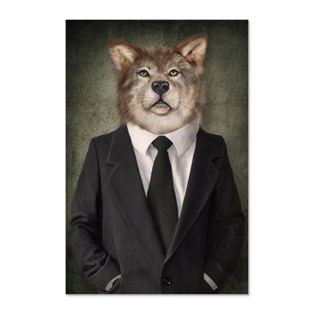 Human Body, Animal Head, Abstract Mural Seal, Giraffe, Painting, Scandinavian Poster, Decoration, Living Room Photo,