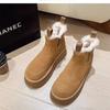 Autumn and Winter Thick-soled Snow Boots Women's Shoes Short Boots Velvet Bread Shoes Warm Cotton Shoes