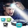 COB LED Strong Light Headlamp Mini Plastic White Light Headlamp Outdoor Camping Headlamp