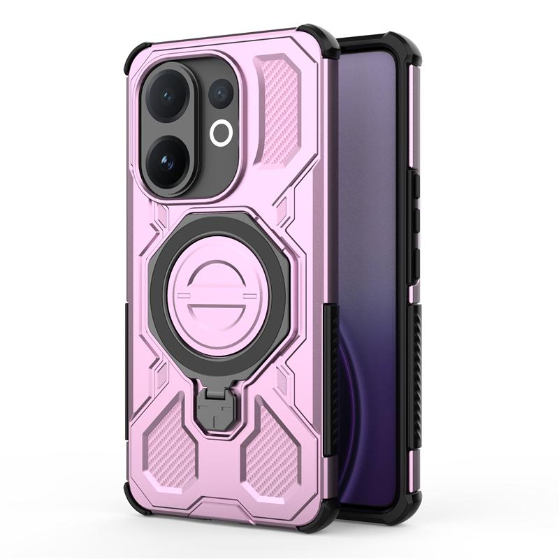 Magnetic Wireless Charge Cover For Vivo T4 Pro Phone Holder Armor Back Case For Vivo T4 Pro Cover For Vivo T4 Pro Case 6.77 Inch