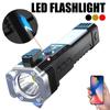 10w Multifunctional Flashlight Charging Work Light With Safety Hammer Emergency Car Fire Self-rescue Breaking Window Self-defense