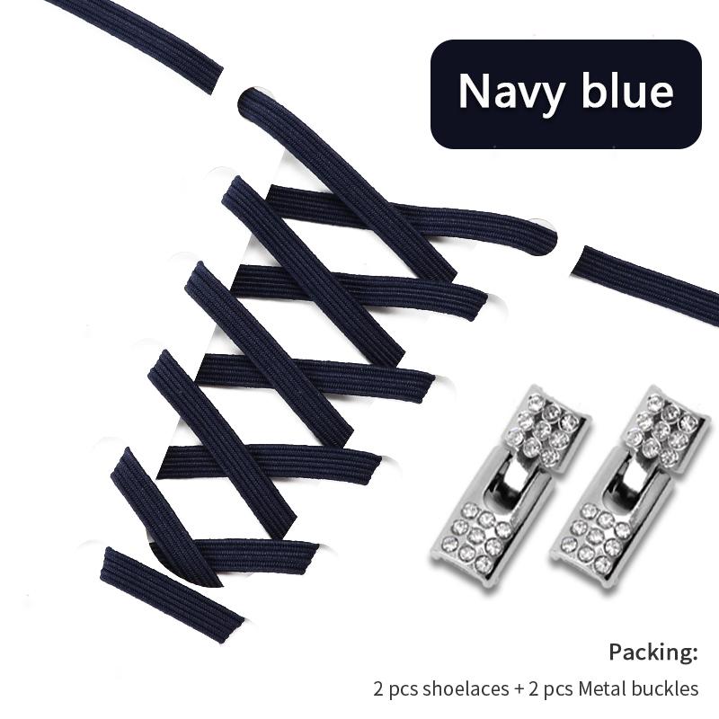 4Pcs Elastic Laces Sneakers Kids Adult No Tie Shoelace Cross Lock Shoelaces Without Ties 8MM Width Rubber Bands Shoes Accessorie NO.8