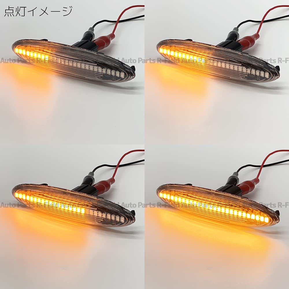 R-Field Светодиодный последовательный боковой указатель поворота, Прозрачная линза, Динамичный указатель поворота, Встроенная защита от высокой вспышки