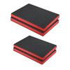 2Pcs Tool Box Foam Inserts Cuttable Anti Slip Packing Foam Pads for Padding Storage Tabletop Miniatures DIY Crafts Transport