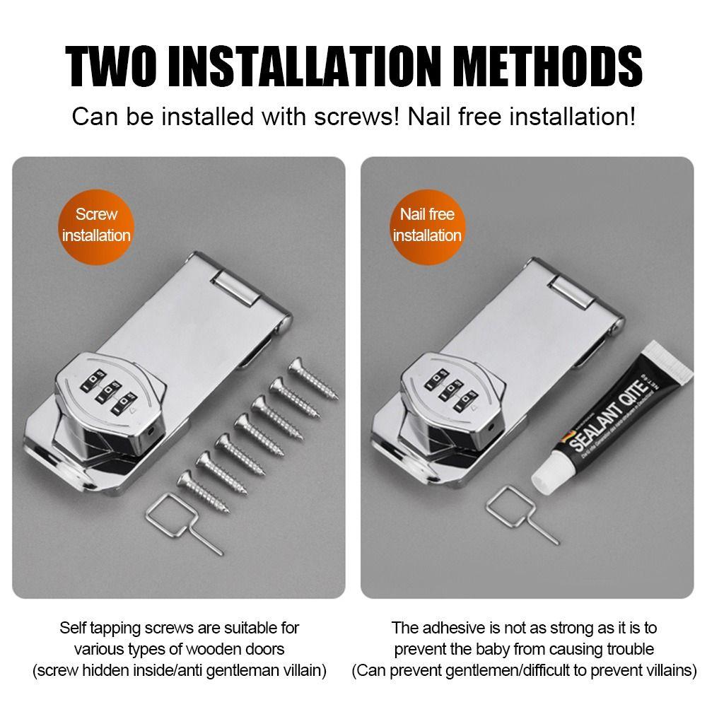 Anti-Theft Home Security Window Stoppers Coded Lock Cabinet Password Locks Combination Coded Lock