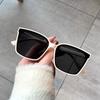 Sunglasses Men's New Fashion Black Sunglasses Women's Big Square Glasses