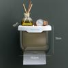 Punch-free Toilet Paper Holder Tissue Box Waterproof Mobile Phone Storage Toilet Paper Storage Rack Bathroom Accessories
