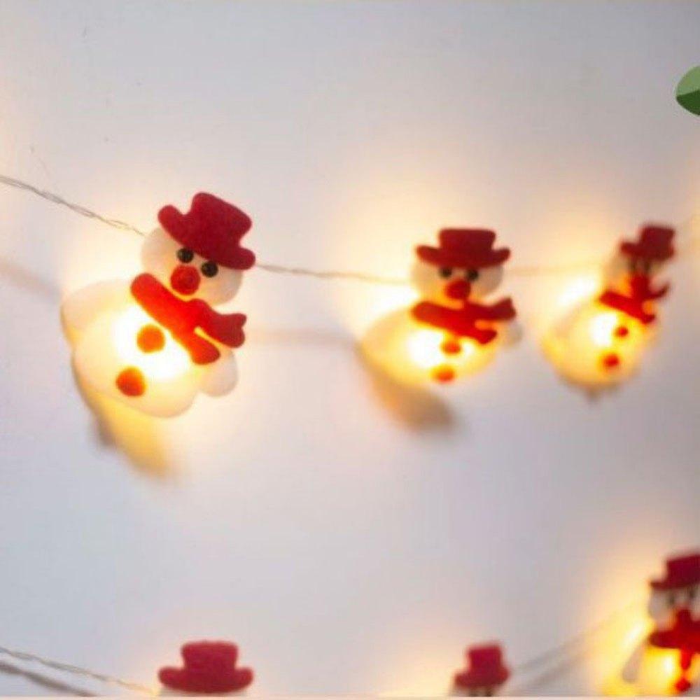 Christmas Snowman String Lights Garland 3M 20LED Muppet Light String Christmas Decorations For Home 2025 Navidad Gift