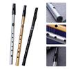 11.6 Inch Tin Whistle 6 Hole Black+Silver D/C Whistle