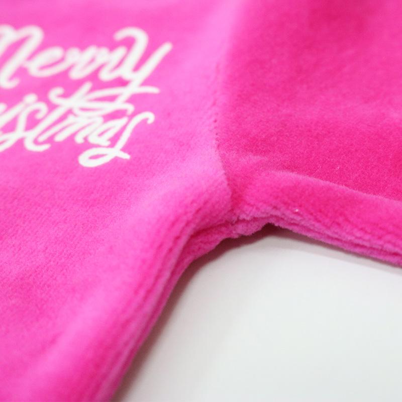 Kids Girl Velour Winter Shirt Set Casual Set Sports Outfits Button Warm Clothing T-Shirt Long Sleeve Trousers Christmas Clothes