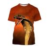 Cobra Series 3D Printed Men's Casual Short Sleeved T-shirt