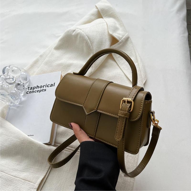 Ins-style High-end Westernized Women's Shoulder Bag Trendy Fashion Retro Portable Small Square Bag with Texture Versatile Small Cross-body Bags