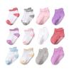 6 Pairs Girls Cotton Non-slip Floor Socks For Toddler Kids Baby Indoor Activities Learn To Walk Ankle Socks