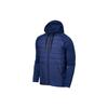 Logo Print Kangaroo Pocket Hooded Cotton Jacket Men Jacket Blue AO1441-478