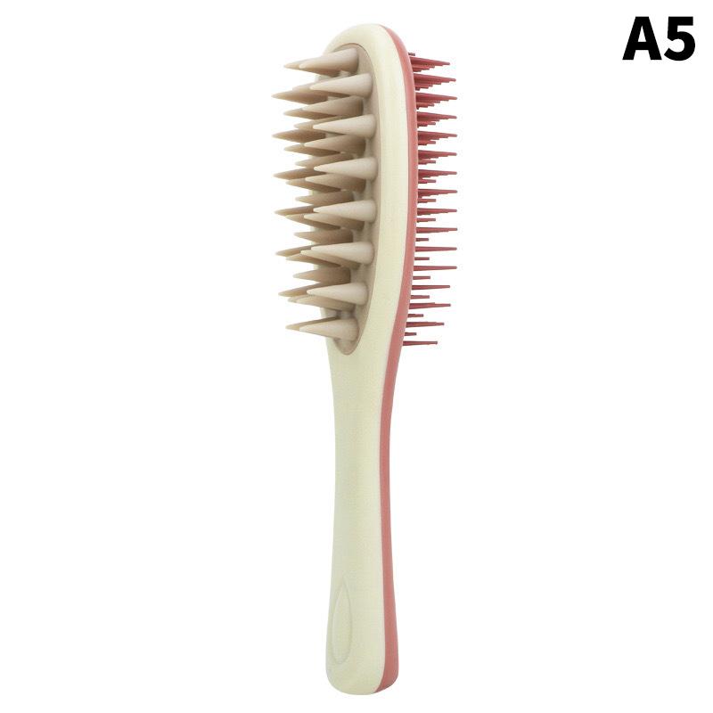 2-In-1 Double-Sided Shampoo And Brush Long Handle Shampoo Brush Silicone Scalp Massage Comb Hair Washing Brush Head Massager