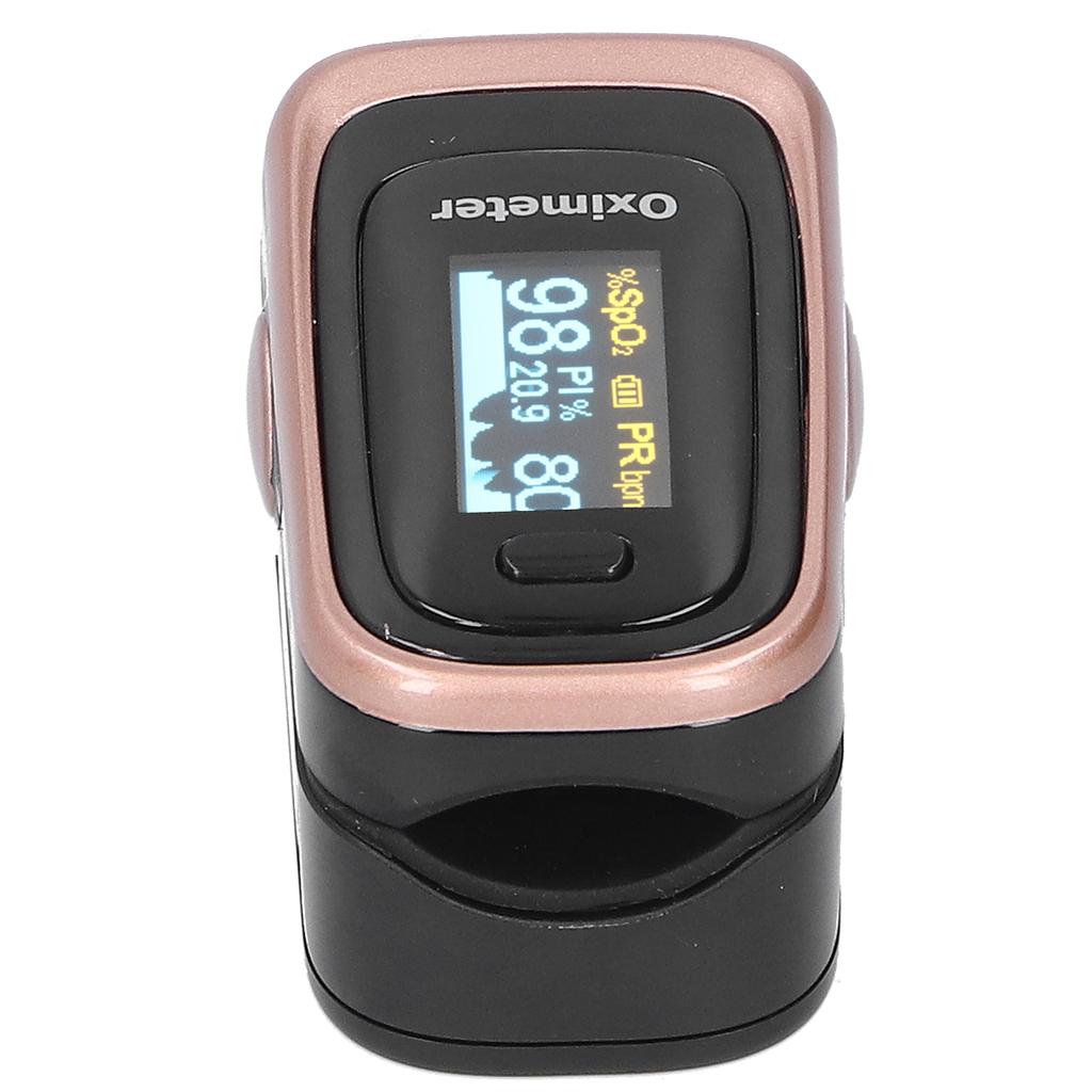 Sleep Monitoring Fingertip Pulse Oximeter Blood Oxygen Saturation Monitor with Lanyard