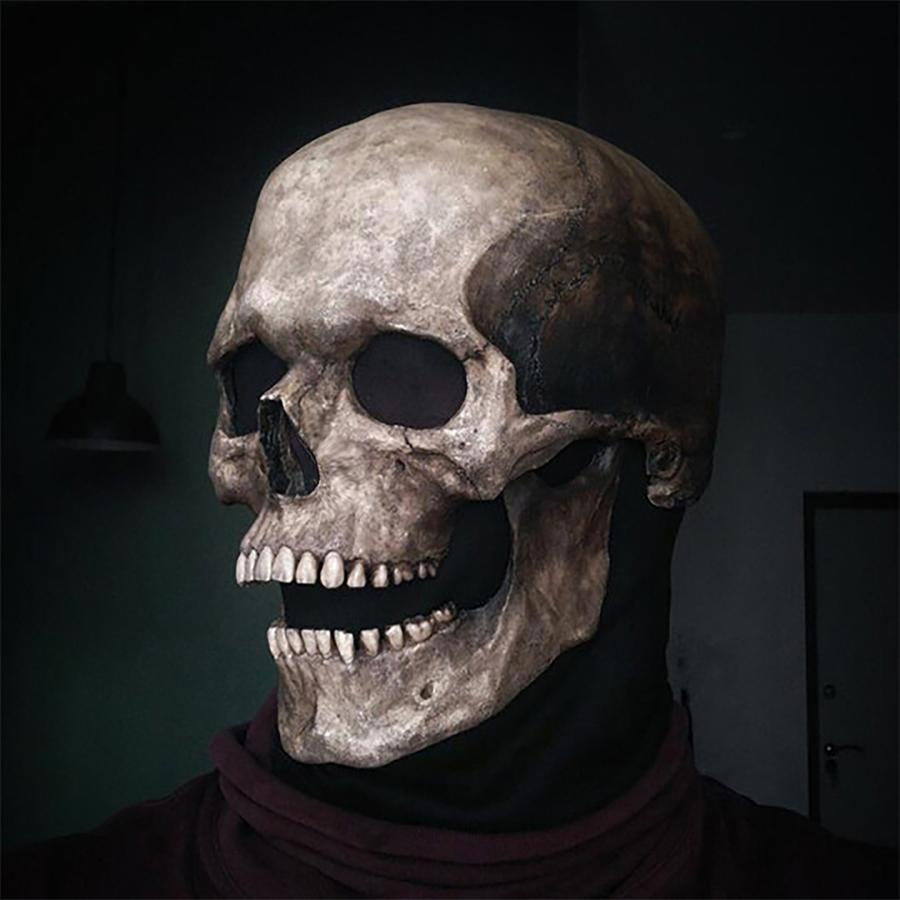Full Head Skull Mask/Helmet With Movable Jaw Cosplay For Halloween &Themed Photo