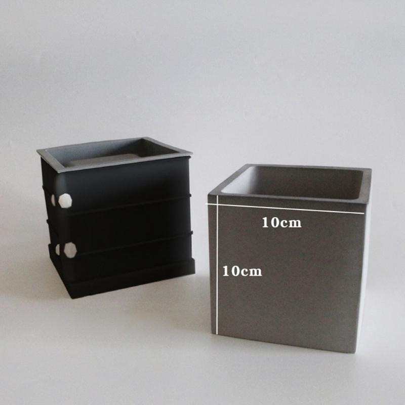 4 Inch Sqaure Concrete Flower  Silicone Mold Succulent Planter Silicone Mold Homemade Succulent Plant  Molds