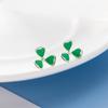 Clover Stud Earrings Women's Small Fresh Green Leaf Earrings Niche Design Cute Sweet Korean Version Accessories