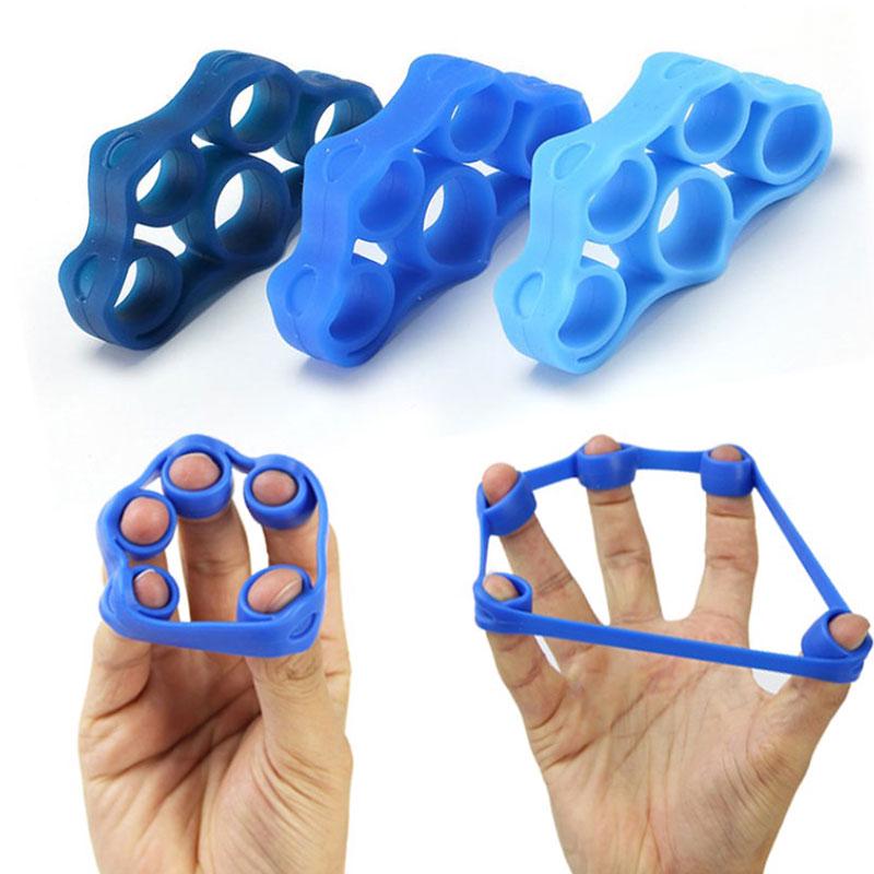 Hand Finger Grip Strength Trainer Resistance Strengthener Band Tension Exercise