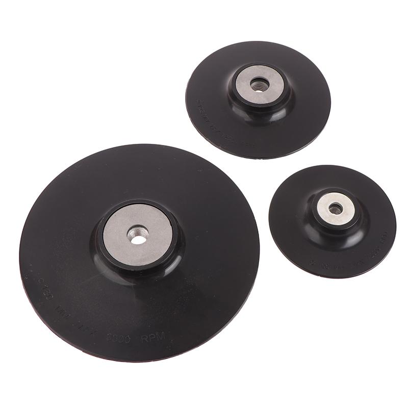 4-7'' M10/M14 Thread Backing Pad Abs Plastic Back Pad Round Grinding Discs For Angle Grinder Sanding Sander