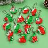 10-30Pcs Christmas Mini Pop Keychains Xmas Tree Hanging Ornaments Christmas Home Decoration New Year Party Kids Gift Fidget Toys