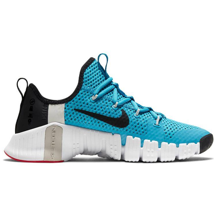 Nike Free Metcon 3 Light Blue Fury Men Sneakers Black White CJ0861-410