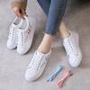 Shoes 2024 Women Walking Spring Autumn Fashion White Breathable Embroidered Flower Lace-Up Casual Sneakers