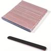 Professional Double-Sided Nail File Set, 10pcs Black Matte Board Manicure and Sanding Tools, Washable Dual-Sided Nail Files